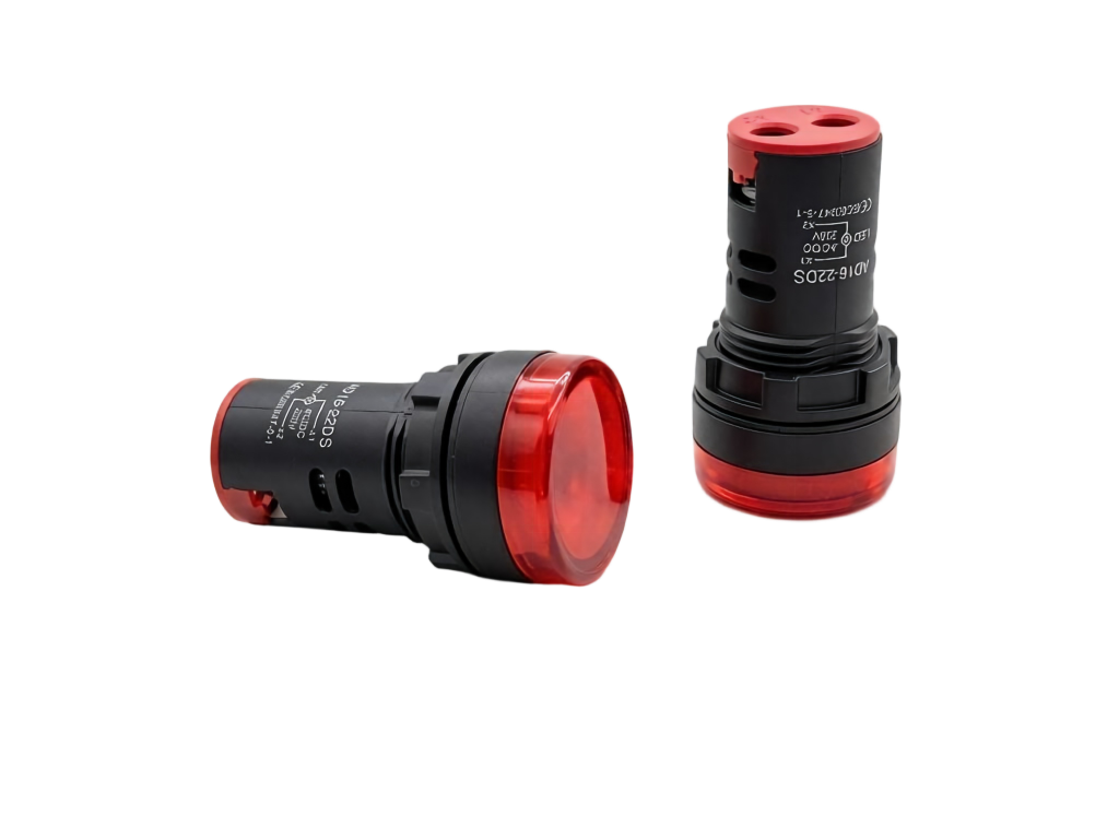 AD16-22DS Voyant pilote LED 22 mm | Lampe de signalisation à montage sur panneau
